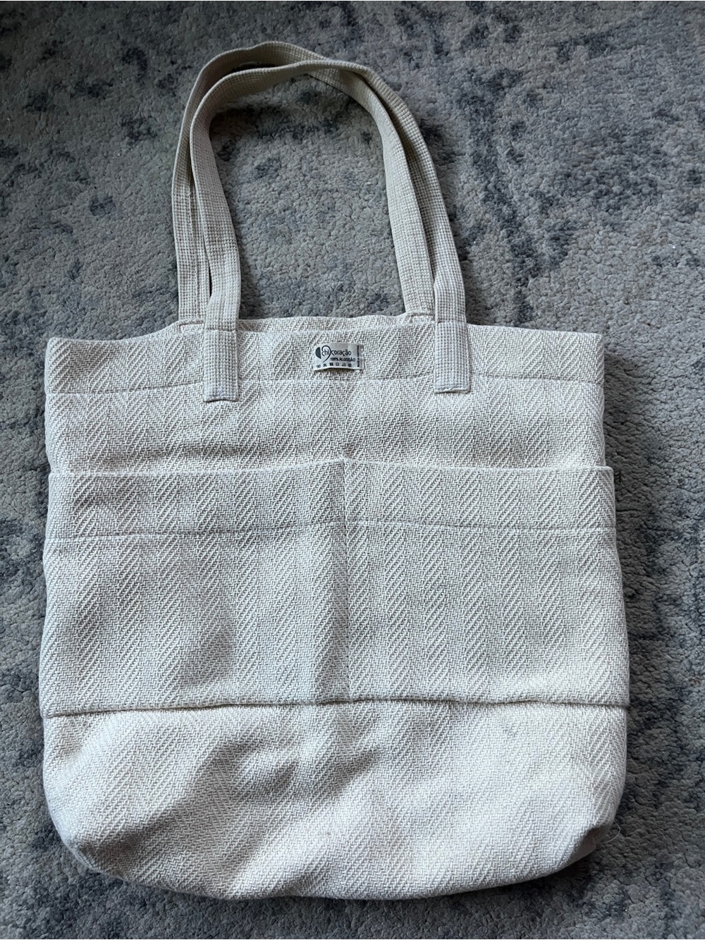 Chicoracao Organic Cotten Tote Bag in Cream - Everyday Carry - Beach Bag